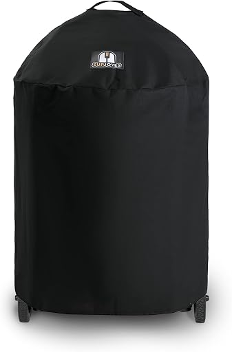 6755 Grill Cover for Char-Griller Akorn Kamado, Heavy Duty Waterproof, Rip-Resistant, Blcak