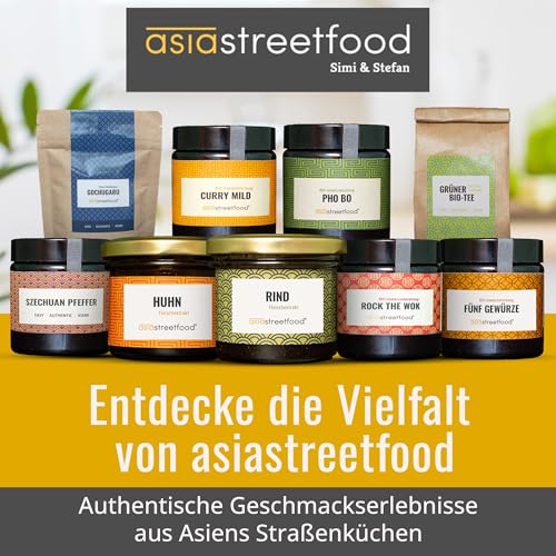 asiastreetfood Curry-Pulver mild Bio 45 g – Fein abgestimmte Gewürzmischung für Currys, Marinaden & Grillgerichte – Asia-Gewürzpulver mit sanfter Schärfe – Curry-Gewürzmix in Bio-Qualität