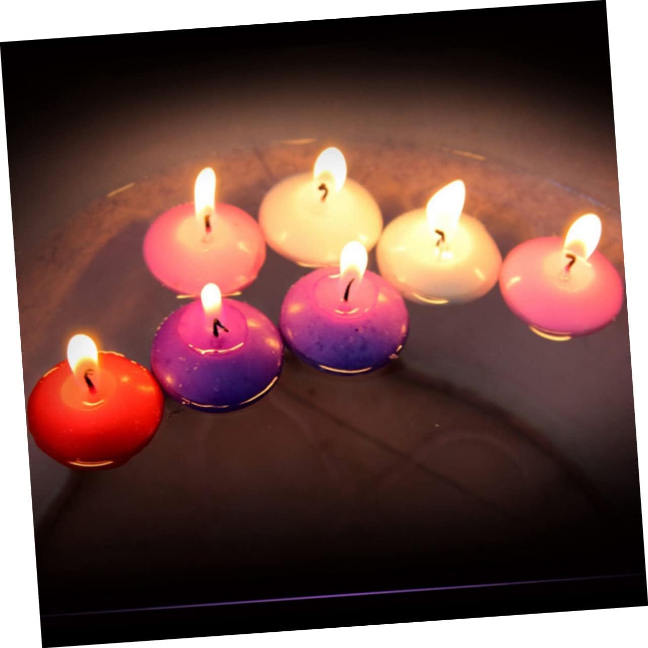 10pcs Flameless Floating Candles Small Disc Candles for Wedding Decor Water Floating