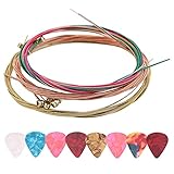 Remplacement rapide: les cordes de guitare sont en acier avec un bon revêtement, pas faciles à casser, à fondre ou à se casse jouer ou remplacer à tout moment