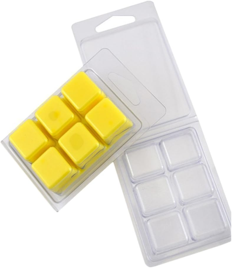 gerl Life Plastic Clamshells - Wax Melt Molds/Containers for Candles (50 Pack)