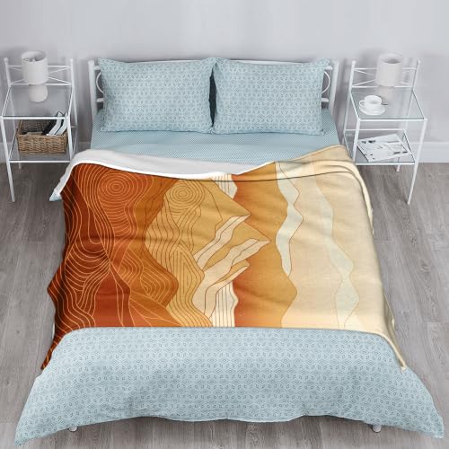 Jeté de lit en polaire couverture automnale confortable 127x152 - 6
