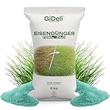 GiDeli Eisendünger 5kg - Rasen Eisen zur Moosbekämpfung - Ein Kilogramm reicht...