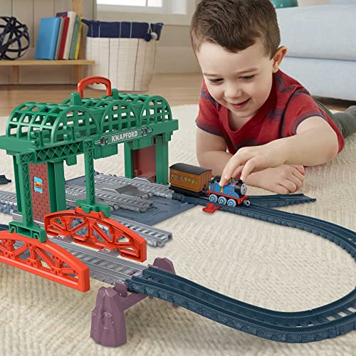 Fisher-Price Thomas & Friends Knapford Station Train Set track with 2 in 1 playset and storage case for preschoolers 3+ - Image 3