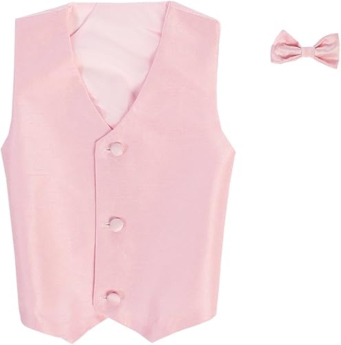 Conjunto de chaleco y moño con broche. Varios colores. Tallas únicas para niño.