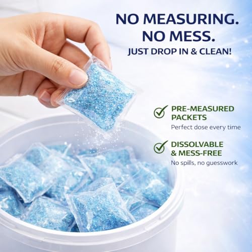 Image of CREW Diversey Toilet Bowl Cleaner Easy Paks, Dissolvable Packets, 180 Count