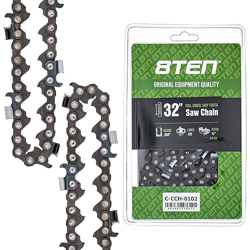 8TEN 32\" Chainsaw Guide Bar & Chain .050 3/8 105DL for Stihl 066 044 064 046 038 041 056 048 MS660 039 33RS3105E - Thumbnail 2