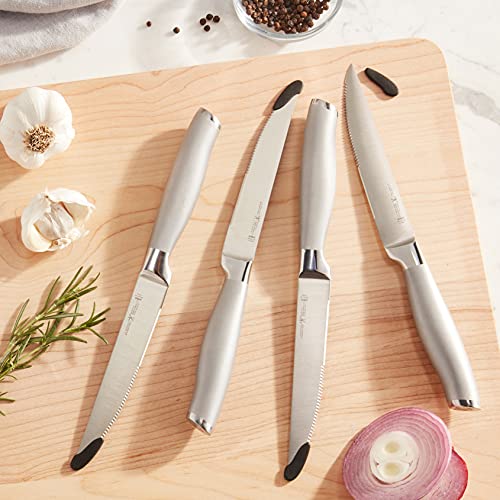 Henckels Modernist Razor-Sharp Steak Knife Set Of 4, German Engineered Informed By 100+ Years Of Mastery, Stainless Steel #TOP6