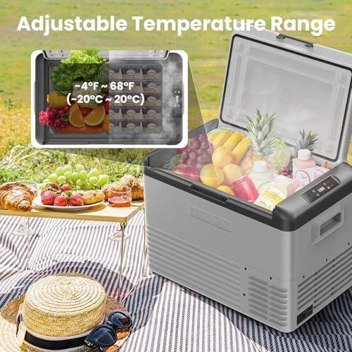 Image of Alpicool Car Refrigerator 12 Volt Portable Car Fridge 39 Quart(37 L Electric Cooler with AC /DC,Single Zone Car Refrigerator Freezer for Truck Van RV Camper SUV, Camping Boat Travel,-4~68F(CL40