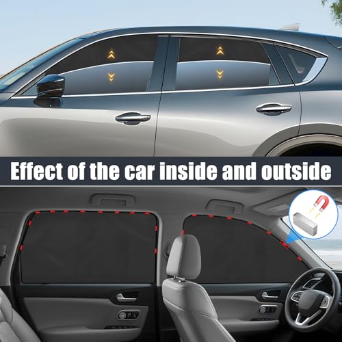 ZATOOTO Car Window Shades for CX-5 2017-2024, 4 Pcs Magnetic Car Window Covers - 100% Block Light Privacy Curtains, Side Window Sun Shade for Baby Breastfeeding, Sleeping, Camping by ZATOOTO - Image 4