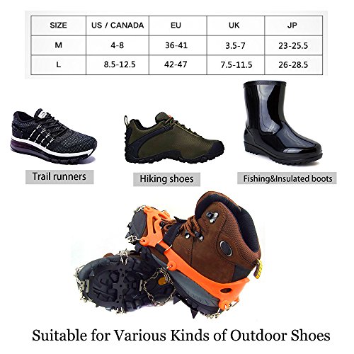 Vdealen 1 paio 12 Denti Claws ramponi antiscivolo