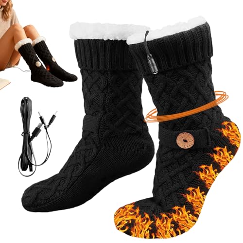Beheizte Socken Fur Manner - USB-aufladbarer Fuswarmer,Aufladbare Heizsocken | Fur Manner, Frauen, Familie Freunde, Ski, Snowboa