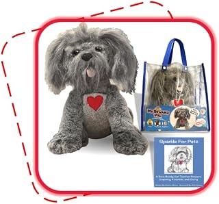 Sparkle The Rescue Dog Puppy Stuffed Animal Plush and Book Set for Kids | Teaches kindness, empathy, respect, and giving through pet-care play, reinforces good behavior with a repeatable token reward