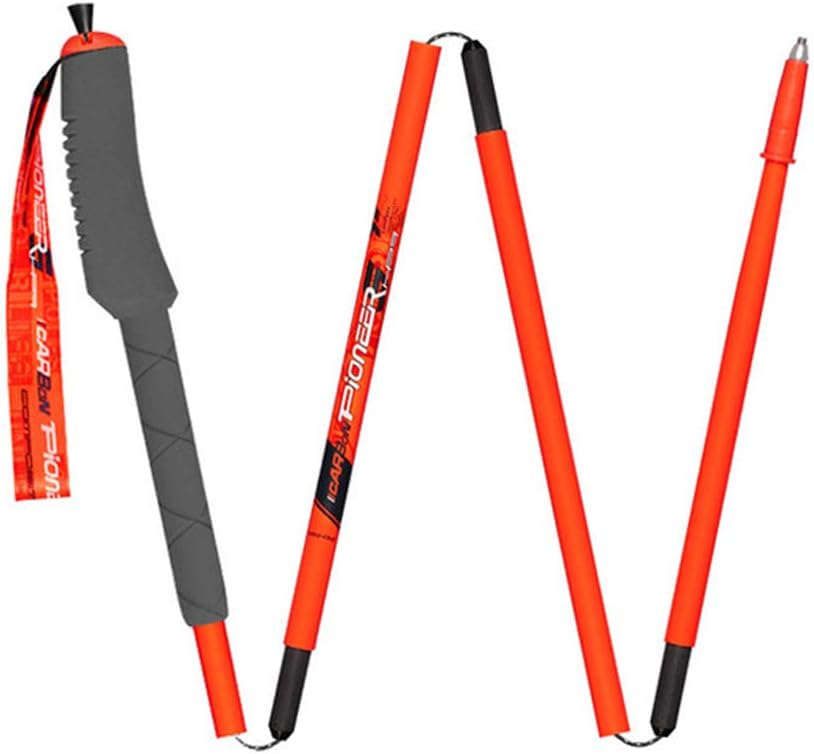 99% Carbon Fiber Ultralight Trekking Poles – 1pc Pack Collapsible and Telescopic Walking Sticks, Strong Lightweight, Adjustable Quick Flip-Lock,Professional Durable Walking Poles f