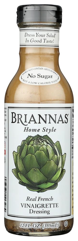 Briannas Real French Vinaigrette Salad Dressing, 12 Ounce -- 6 per case. by Brianna's