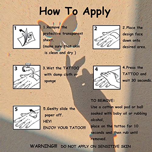 Charlent Butterfly Tattoos For Women Girls - 120 Pcs Realistic 3D Butterfly Temporary Tattoos For Party Favors Decoration #TOP6