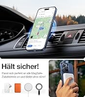 TORRAS Ultra Dünn für iPhone 15 Pro Max Hülle für MagSafe (Nr. 1 Magnetkraft, Nie Staub anhaftend) Velvety Touch Handyhülle iPhone 15 Pro Max Case Stoßfest Kratzfest Wie Original iPhone Slim Blau – Ansicht 4