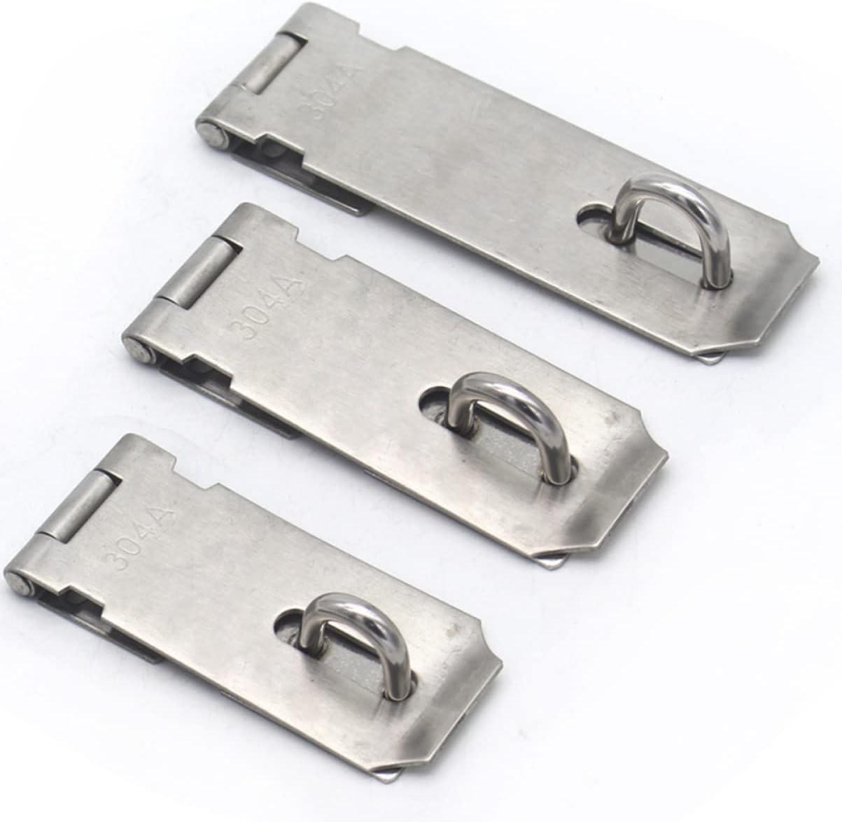 2pcs 5 Lock Hasp Lock for Door Cabinet Locks Accordion Doors Interior Door Locks for Bedrooms Gate Lock Pad Lock Shed Door Heavy Duty Padlock Hasp and Staple with Lock Garage Door