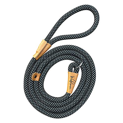 Wooflinen 7Ft Ultra Reflective Fatty Series Premium Dog Slip Leash - Made From Large Gauge Mountain Climbing Rope - Make A Statement While Walking The Strongest Of Pullers (Starry Night) #TOP7