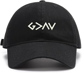 Baseball Caps Men God is Greater Embroidered Dad Hat Washed Cotton Adjustable Embroidery Caps