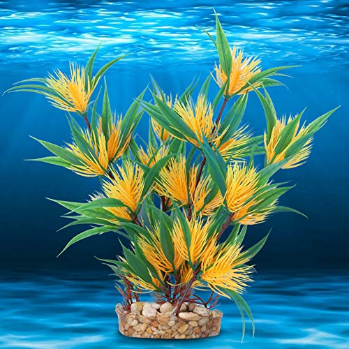 Jeanoko Acquario Simulazione Artificiale Piante acquatiche di Sicurezza in plastica Base di Sabbia per Acquario Decorazione Paesaggio(Come Mostrato nell'immagine) - Image 5