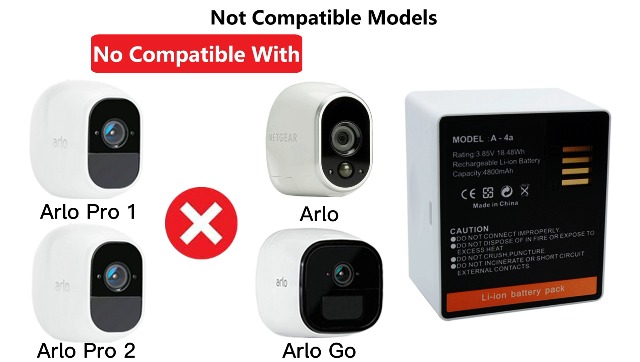 Amazon.com: 2-Pack Rechargeable Battery for Arlo Pro 5/5S 2K/Arlo