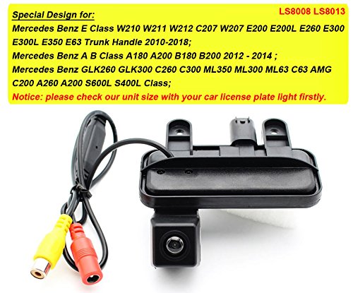 Image of Car Reversing System Parking Assistance -Waterproof Trunk Handle Reversing Camera, for Mercedes Benz E Class W210 W211 W212 C207 W207 E200 E200L E260 E300 E300L E350 E63 Trunk Handle 2010-201