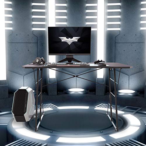 Huijian Computer Desk Gaming Desk, Gamer Desk Table Workstation With Cup Holder, Writing Desk For Home Office, Black #TOP1