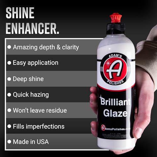 Adam's Polishes Brilliant Glaze 16oz - Amazing Depth, Gloss and Clarity - Achieve that Deep, Wet Looking Shine - Super Easy On and Easy Off