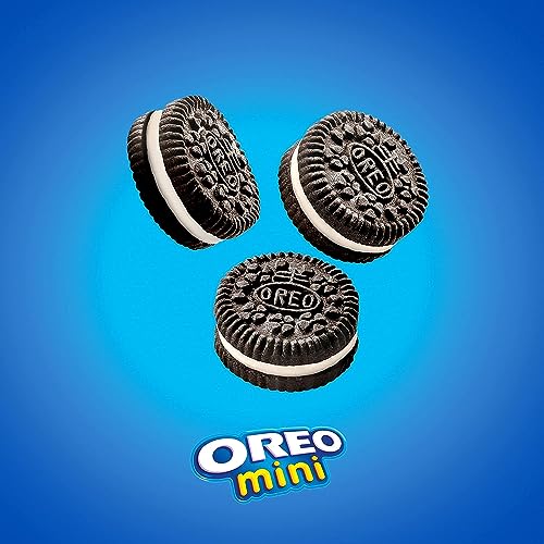 OREO Mini Chocolate Sandwich Cookies, 20 Snack Packs bundled by Schoolhouse Snacks