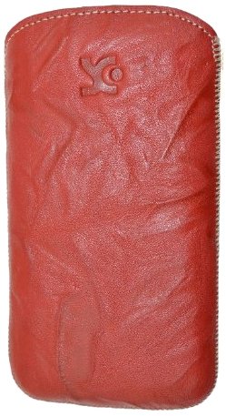 Suncase - Custodia Originale in Vera Pelle, con