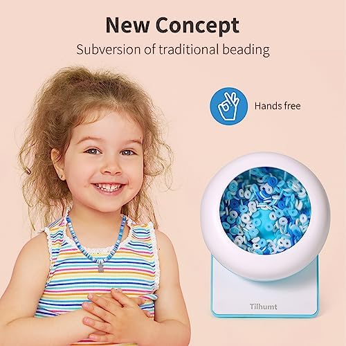 Tilhumt Clay Bead Spinner Kit, 3826 PCS Electric Bead Spinner for Jewelry Making with 18 Colors Clay Beads and Beading Accessories for Making Waist, Bracelets or Necklaces(Patented)