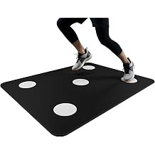 48.5 x 36 Inch Reaction Speed Training Mat with Non-slip Dots Reaction Speed & Footwork Training Mat for Basketball, Soccer, Fitness Improve Coordination, Athletic Performance