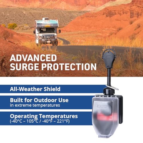 Progressive Industries SSP-30XL Portable RV Smart Surge Protector, Black, 30 Amp - Thumbnail 3