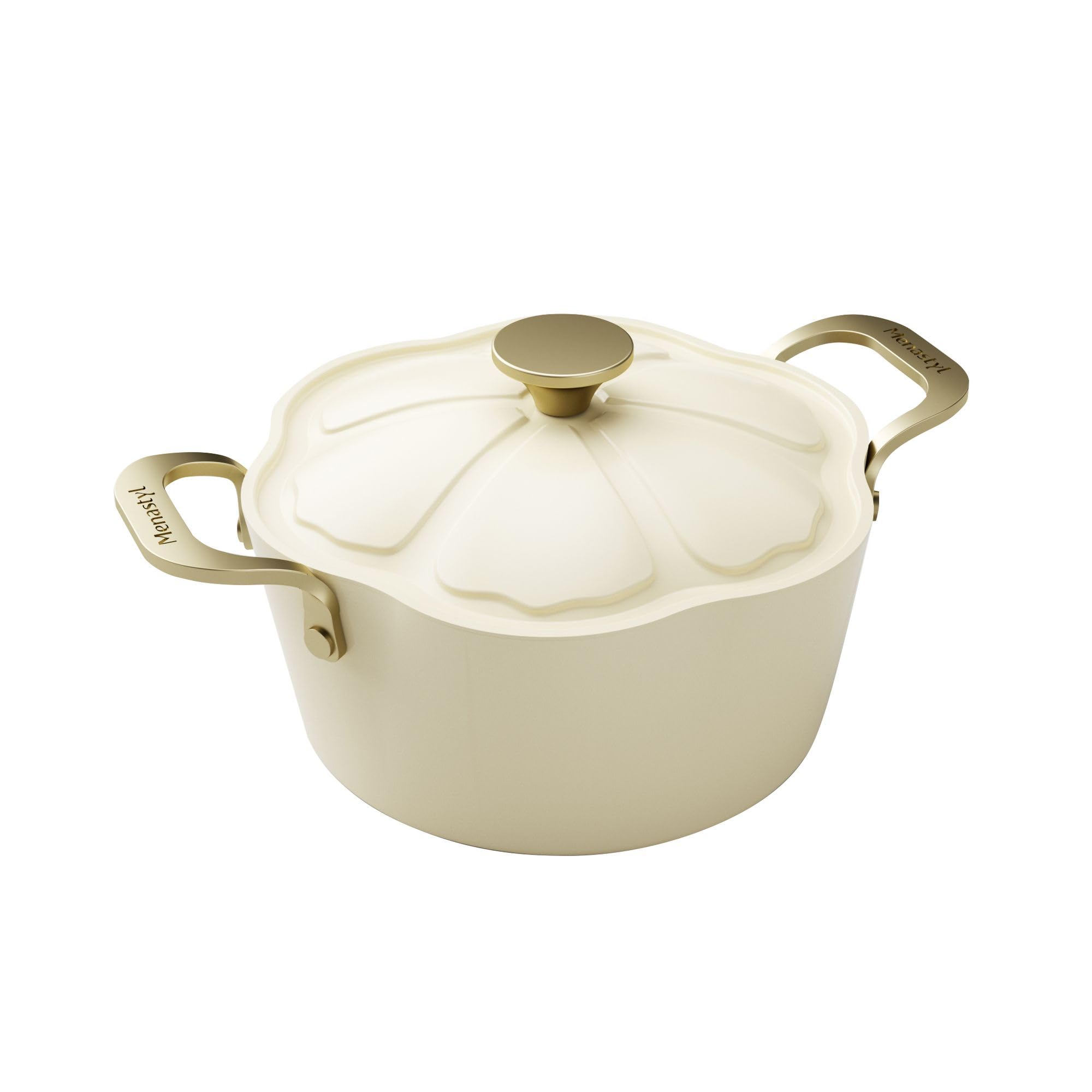 MENASTYL Dahlia, Faitout 24cm antiadhésif, céramique sans PFAS, induction