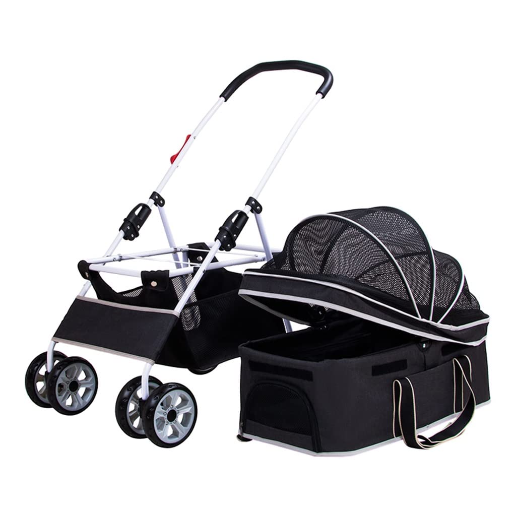 Cochecito para Perros Cochecitos para Perros Premium para Perros Medianos, Cochecito para Mascotas Ligero Carro para Perros Cochecito para Gatos Portador para Mascotas Cochecitos para Perros Plegable