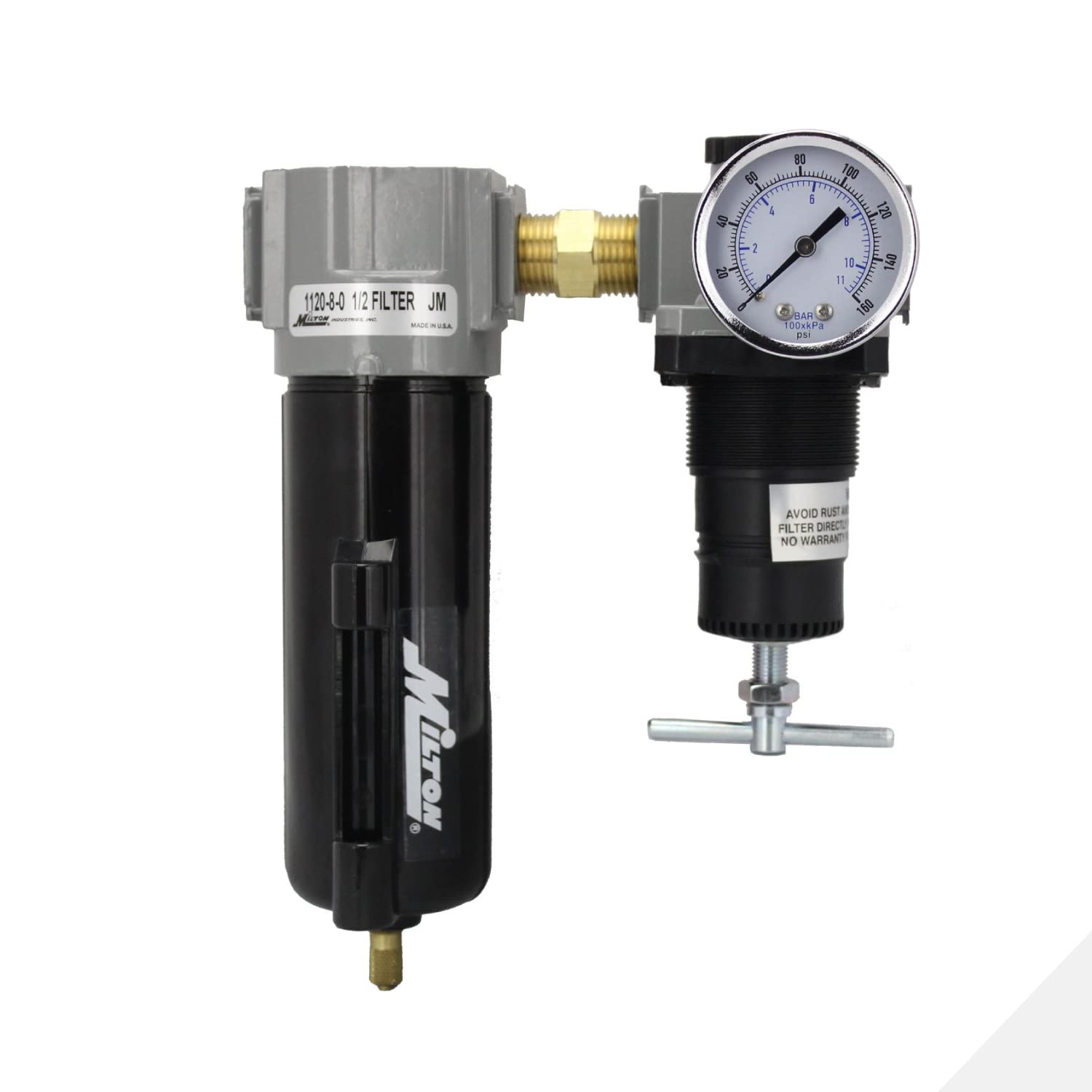 Milton 1108 1/2" Filter and Regulator Duo, Black — Amazon image 4