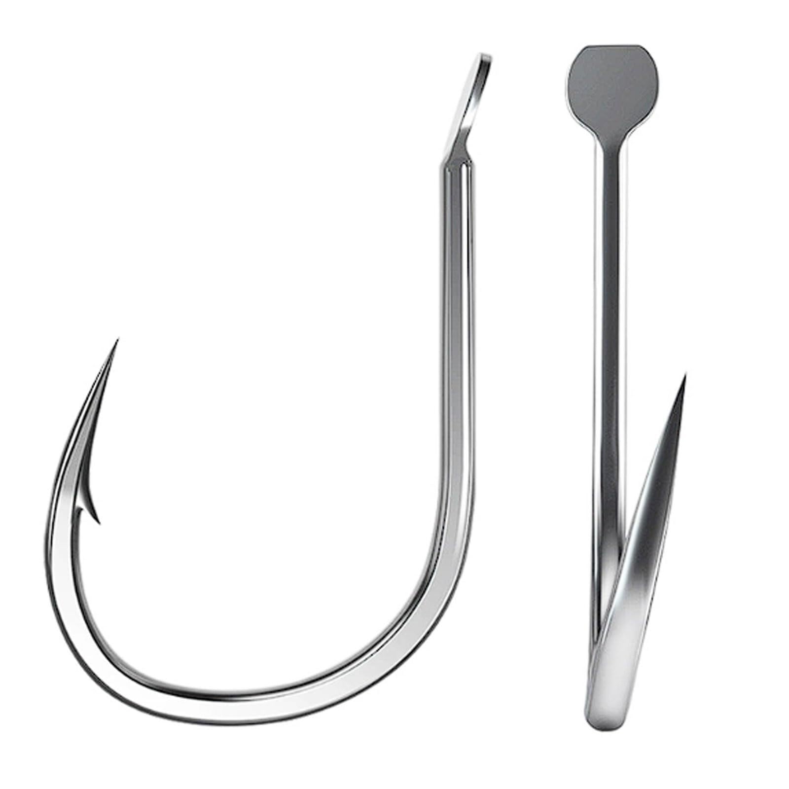 Hameçons barbelés forgés en acier carbone premium pour gros poissons mer
