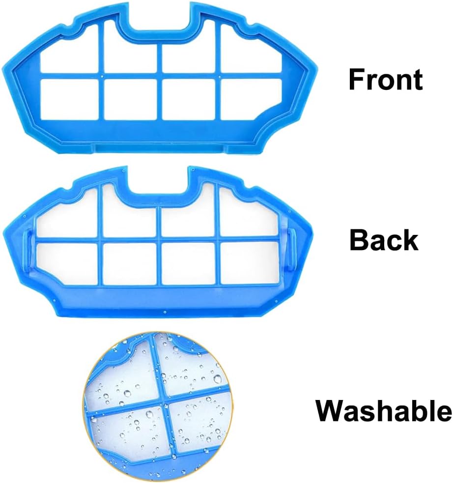 Electropan Filter Front, Back, and Washable View