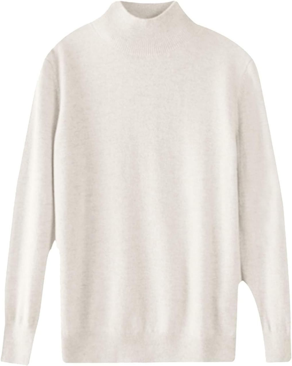 Heevina Mock Neck Sweater Women Solid Color Turtleneck Womens Sweaters Long Sleeve Lightweight Pullover Winter