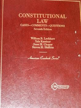 Hardcover Constitutional Law: Cases, Comments, Questions (American Casebook Series) Book