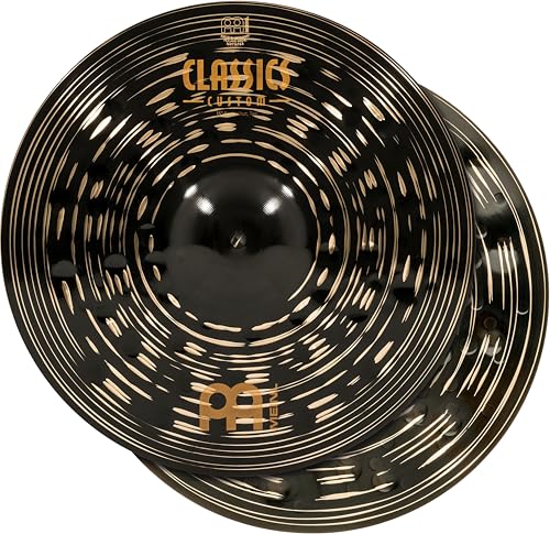 Meinl 15' Hihat (Hi Hat) Cymbal Pair - Classics Custom Dark - Made in Germany, 2-YEAR WARRANTY...