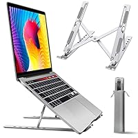 品質  昇降式  iPadPCスタンド ノートパソコン用スタンド ノートパソコンスタンド 6段階調整 折りたたみ 収納袋付き PC