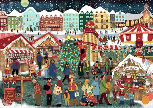 Rompecabezas Ravensburger - Mercado Navideño - 1000 piezas - Encuentra regalos preciosos en este encantador mercado rural - Detalles impresionantes - Calidad premium - Edad mínima recomendada: 12 años miniatura 2