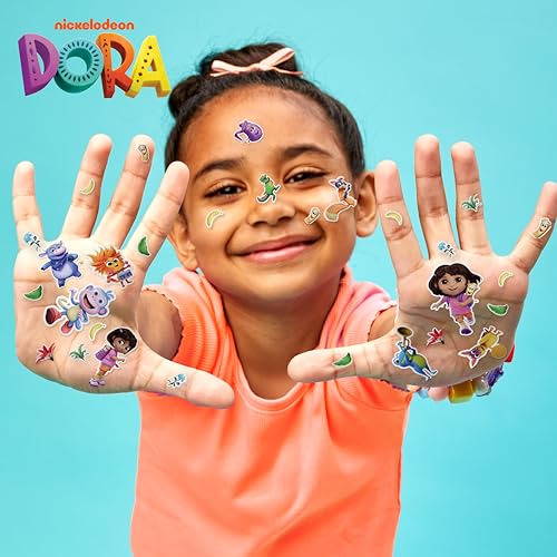 Image of Horizon Group USA Puffy Sticker Playset for Kids, Dora