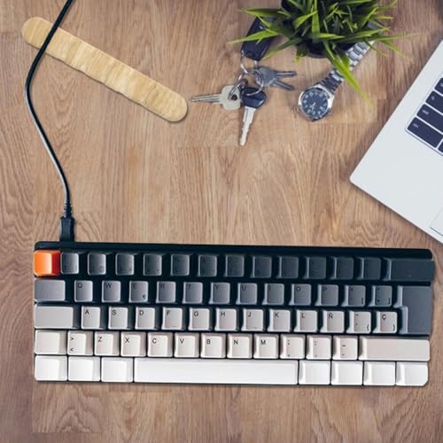 3 piezas Organizadores de cables de silicona con textura de madera para escritorio, impermeables, soportes para cables adecuados para uso en el hogar y oficina miniatura 4