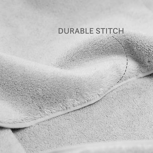 Image of MYTRIDENT Finesse 6 Piece Towel Set (2 Pc Bath Towels, 2 Pc Hand Towels, 2 Pc Face Towels), 625 GSM, Zero-Twist, Luxuriously Soft, 100% Cotton - Grey