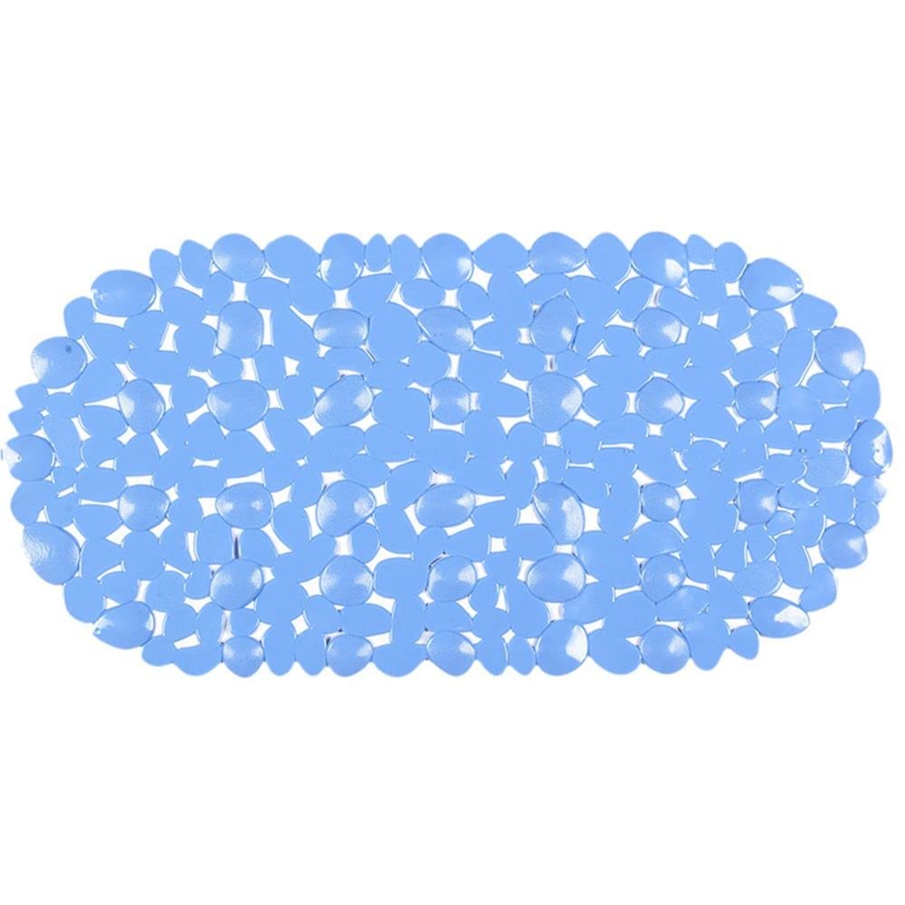 Non-Slip Bathtub Mat, Pebble PVC Oval Toilet Bath Mat Shower Room Bathtub Foot Mat