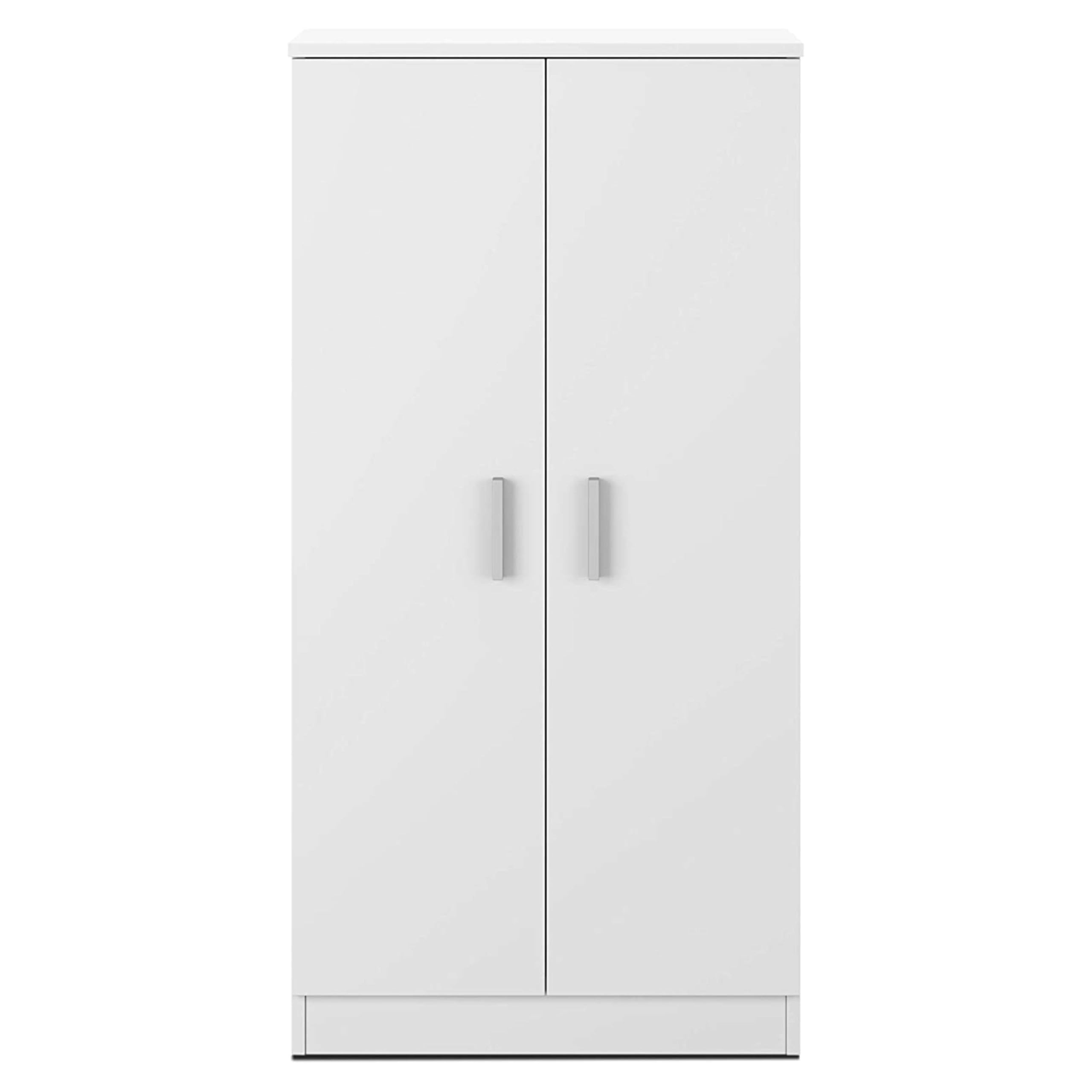 Habitdesign Vivian C1 007813O - Scarpiera Basic, Mobili ausiliari in colore Bianco Brillante, Misure: 108 cm (altezza) x 55 cm (lunghezza) x 36 cm (profondità)