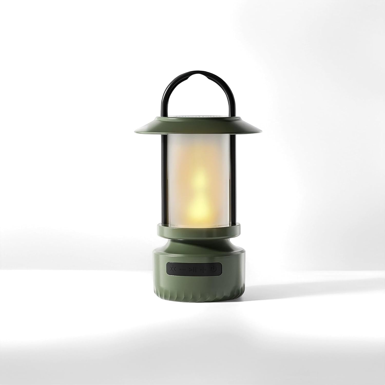 Outdoor Bluetooth Speaker, Camping Lantern, Waterproof Camping Light Speaker, Night Light that can be Used for The Decoration of patios, porches, Gardens, backyards and Camping. (Green)